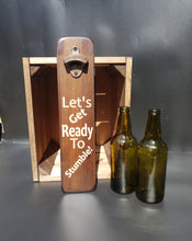 Load image into Gallery viewer, Personalised Gifts For Him - Personalised Bottle Opener - Let&#39;s Get Ready To Stumble
