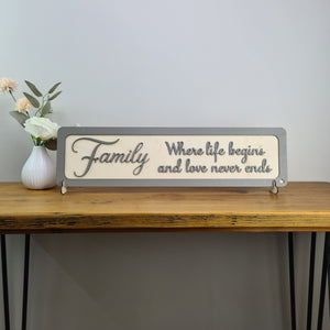 Family home sign