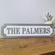Load image into Gallery viewer, 3D FAMILY SURNAME TRAIN/ STREET SIGN 