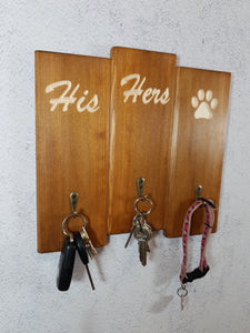 Personalised Gifts for Dogs -His hers and Dog Lead Holder