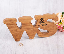 Load image into Gallery viewer, Engagement Presents - Double Oak Personalised Letters