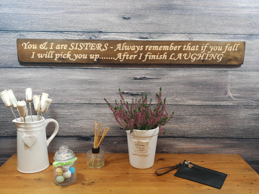 Wooden signs - Personalised Gifts For Your Sister - 