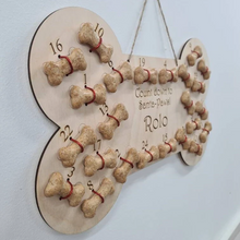 Load image into Gallery viewer, Personalised, reusable, wooden dog advent calendar