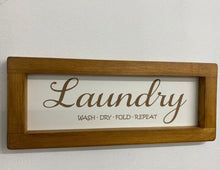 Load image into Gallery viewer, Farmhouse style modern sign, Rustic, Gift, Uk, Hallway, Wall decor, Laundry room