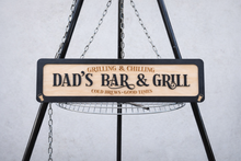 Load image into Gallery viewer, Dads BBQ and Grill sign  - Wooden 3D Sign - available in different colours - Gift  - Home Décor - Fathers Day