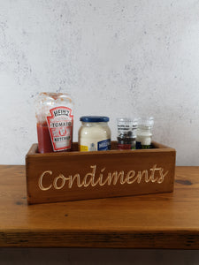 Condiments - Personalised Gifts  - Personalised Wooden Box - Wooden storage box