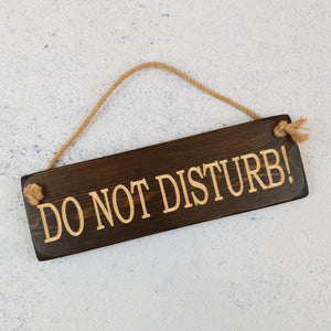 Personalised Gifts - Hanging Sign - Do Not Disturb