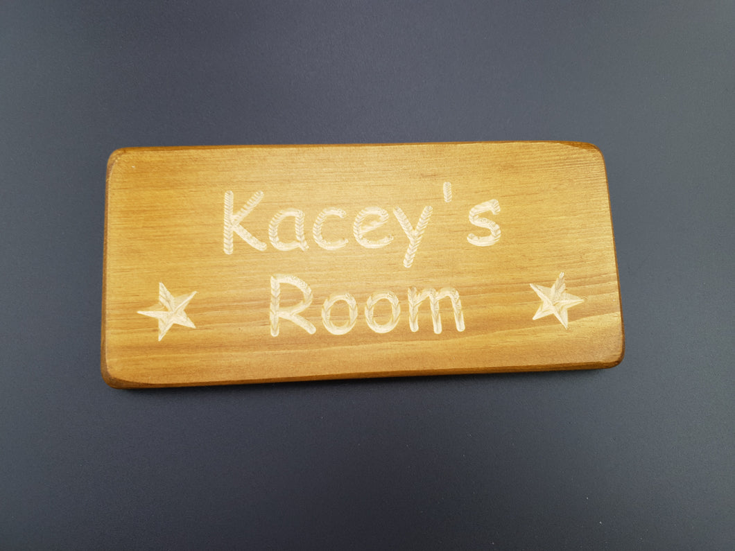 Personlised Bedroom door plaque