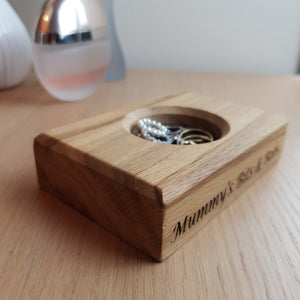 Personalised Wedding Ring Dish / Bits and Bobs Tray / Loose change dish / Wedding Ring Dish / Bridal Party Gifts / Ring Tray / Anniversary