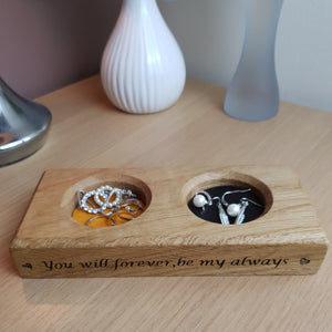 Personalised Wedding Ring Dish / Bits and Bobs Tray / Loose change dish / Wedding Ring Dish / Bridal Party Gifts / Ring Tray / Anniversary