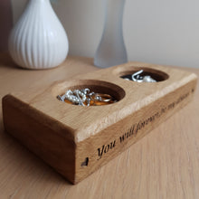 Load image into Gallery viewer, Personalised Wedding Ring Dish / Bits and Bobs Tray / Loose change dish / Wedding Ring Dish / Bridal Party Gifts / Ring Tray / Anniversary
