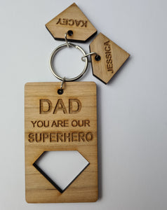 Dad Super hero key ring 