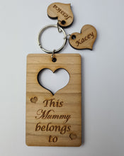 Load image into Gallery viewer, Heart Mothers day key ring 