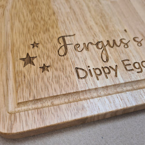 Personalised Dippy Eggs And Soldiers Egg Board