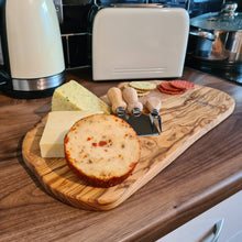 Load image into Gallery viewer, Personalised Olive Wood Chopping/Cheese Board-Wedding/Anniversary gift