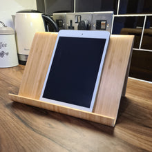 Load image into Gallery viewer, Beautiful Contemporary Bamboo Stand - Ideal iPad / Tablet / Cookery Book Stand