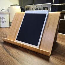 Load image into Gallery viewer, Beautiful Contemporary Bamboo Stand - Ideal iPad / Tablet / Cookery Book Stand