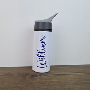 Personalised Premium Drinks Bottle - Aluminium Personalised Water Bottles - Back to school bottle.