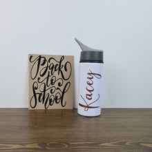 Load image into Gallery viewer, Personalised Premium Drinks Bottle - Aluminium Personalised Water Bottles - Back to school bottle.