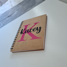 Load image into Gallery viewer, Personalised Initial &amp; Name Note Book | Note Pad | Back to School | Kids Notepad | Teacher | Children | Miss | Mr | Gift | Present | Custom