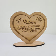 Load image into Gallery viewer, Engagement Presents-Wedding present - Wooden Heart