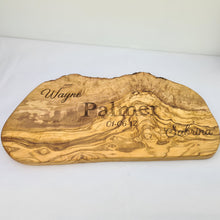 Load image into Gallery viewer, Personalised Olive Wood Chopping/Cheese Board-Wedding/Anniversary gift