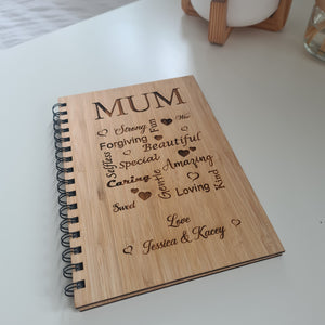 Gorgeous Eco-friendly Bamboo Notebook / Journal