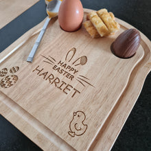 Load image into Gallery viewer, Personalised Happy Easter Dippy Egg Toast Breakfast Board