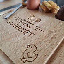 Load image into Gallery viewer, Personalised Happy Easter Dippy Egg Toast Breakfast Board