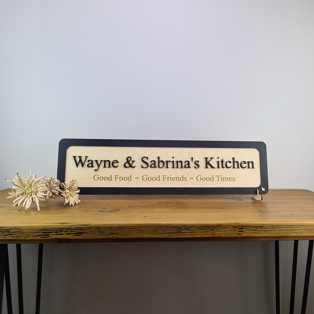 Kitchen sign  -  3D Sign - available in different colours