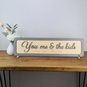 You me and the dogs 3D sign