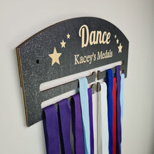 Load image into Gallery viewer, Personalised Medal Holder - Medal Display Medal Hanger - Dancer -  Running - Gymnastics -Swimming -  Gift For people