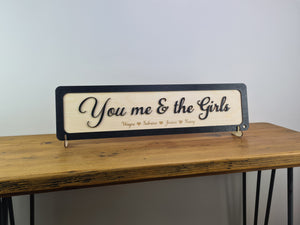 You me and the Kids - Wooden 3D Sign - Home décor - Personalised sign