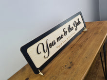 Load image into Gallery viewer, You me and the Kids - Wooden 3D Sign - Home décor - Personalised sign