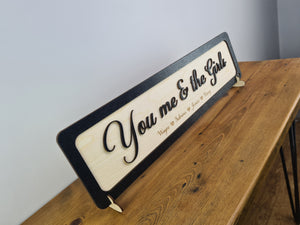 You me and the Kids - Wooden 3D Sign - Home décor - Personalised sign