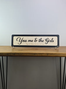 You me and the Kids - Wooden 3D Sign - Home décor - Personalised sign