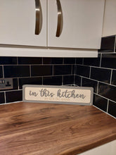 Load image into Gallery viewer, In this kitchen - we lick the spoon - 3D Birch ply wooden sign