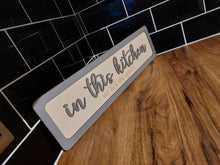 Load image into Gallery viewer, In this kitchen - we lick the spoon - 3D Birch ply wooden sign