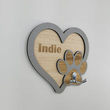 Load image into Gallery viewer, Personalised wall mounted Dog lead hook - Dog lead hanger - Dog lead holder