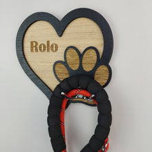 Load image into Gallery viewer, Personalised wall mounted Dog lead hook - Dog lead hanger - Dog lead holder