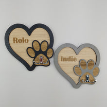 Load image into Gallery viewer, Personalised wall mounted Dog lead hook - Dog lead hanger - Dog lead holder
