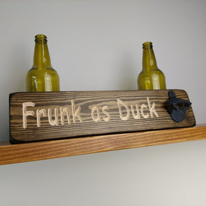 Personalised Gifts - Personalised Bottle Opener - Frunk as Duck