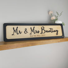 Load image into Gallery viewer, 3D Wooden sign - Wedding gift