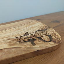 Load image into Gallery viewer, Personalised Olive Wood Chopping/Cheese Board