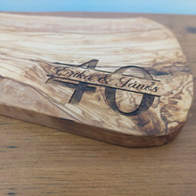 Load image into Gallery viewer, Personalised Olive Wood Chopping/Cheese Board
