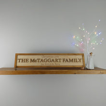 Load image into Gallery viewer, Personalised 3D Wooden Christmas sign 