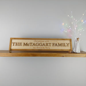 3D wooden Christmas sign