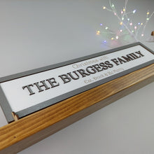Load image into Gallery viewer, Personalised Family Christmas Sign Family Home Style Indoor Custom Sign Plaque Bespoke Gift Idea Christmas Theme Christmas Sign 3D Wooden sign
