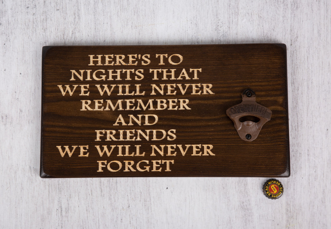 Personalised Gifts For Him - Personalised Bottle Opener - Friends
