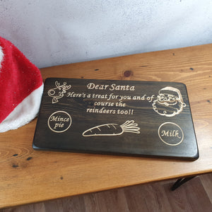 Personalised Christmas Gifts & Unique Christmas Decorations - Santa's Tray/Boards